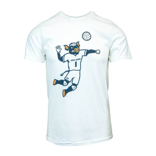 Big Blue Volleyball White Short-Sleeve T-shirt
